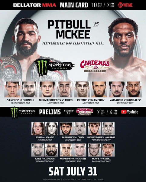 MMA Bellator 263 Prelims MMA Bellator 263 Prelims